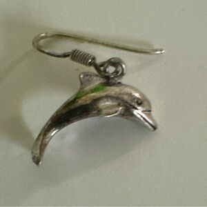Sterling Silver Dolphin Earrings
